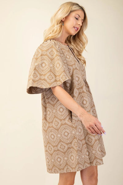 Enchanted Embrace Floral Print Dress