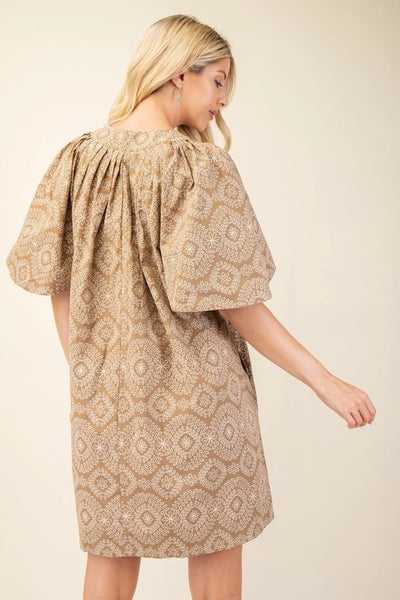 Enchanted Embrace Floral Print Dress
