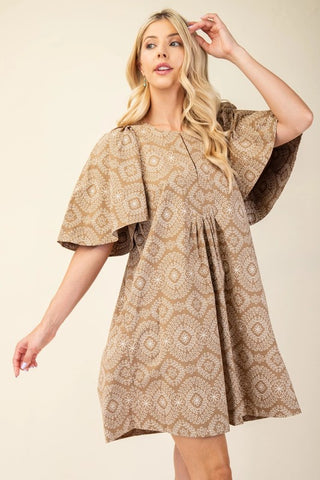 Enchanted Embrace Floral Print Dress