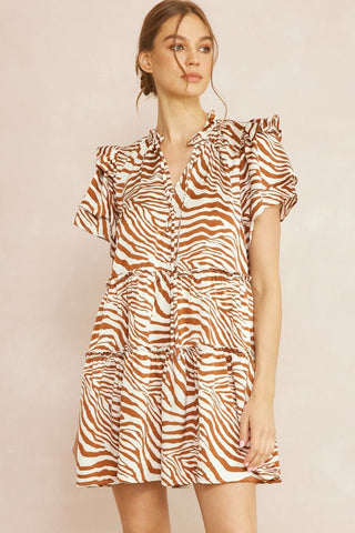 Searching For Fun Zebra Print Dress
