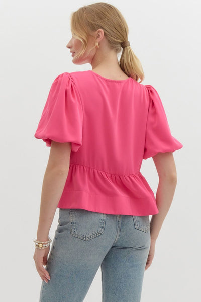 Classic Love Story Peplum Top