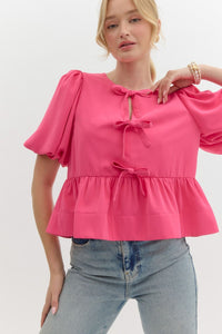 Classic Love Story Peplum Top