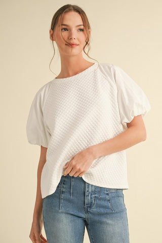 Simply Polished Textured Top