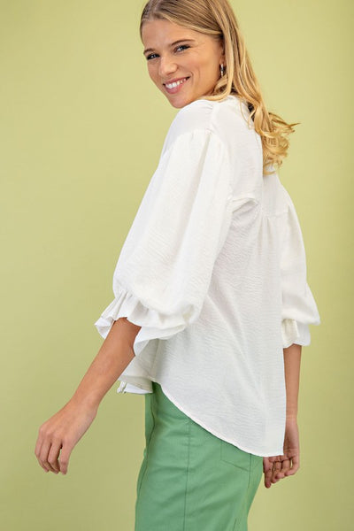 Simply Sweet Top- White