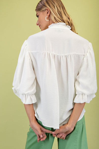 Simply Sweet Top- White