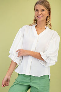 Simply Sweet Top- White