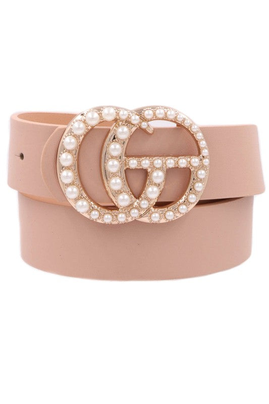 Big Plans Fashion Pearl Stud Belt (PLUS)