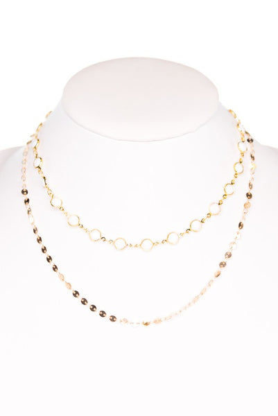 Kadee Necklace (White/Gold)
