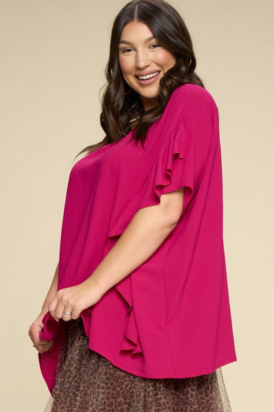 Magical Moments Side Ruffle Detail Top