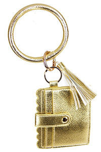 Gold Keychain Wallet Ring Bracelet