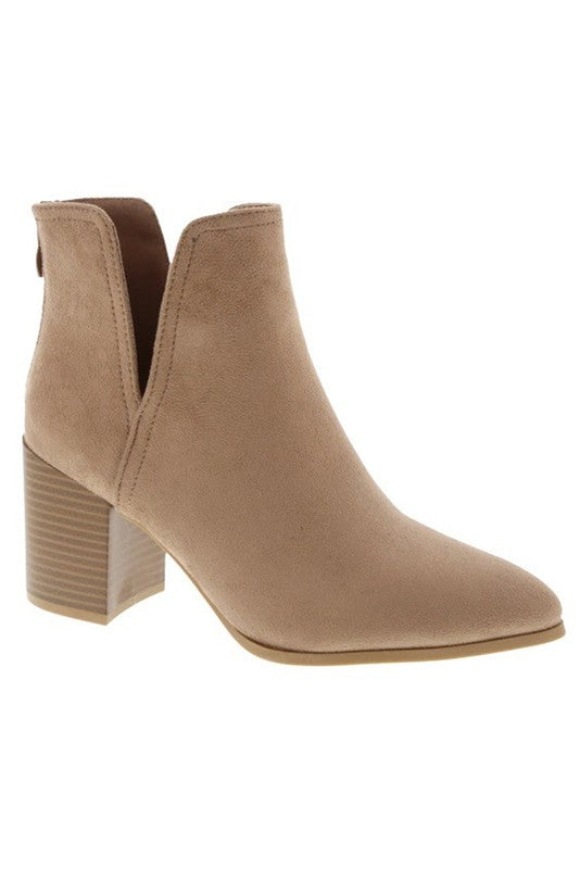 Dare To Indulge Side Cut Out Booties