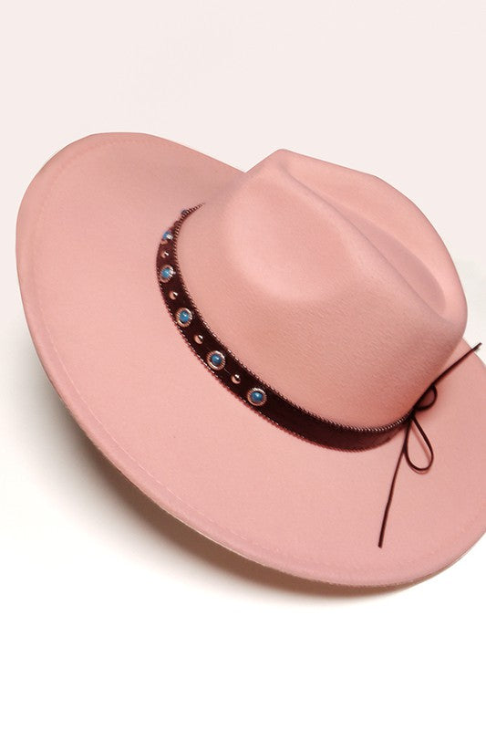 Western Style Fedora Hat