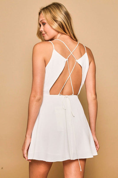 Crazy For You Lace Up Back Dress