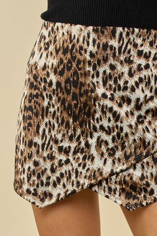 Rule Breaker Leopard Skort