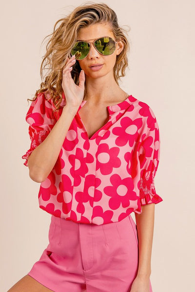 In The Palms Floral Top