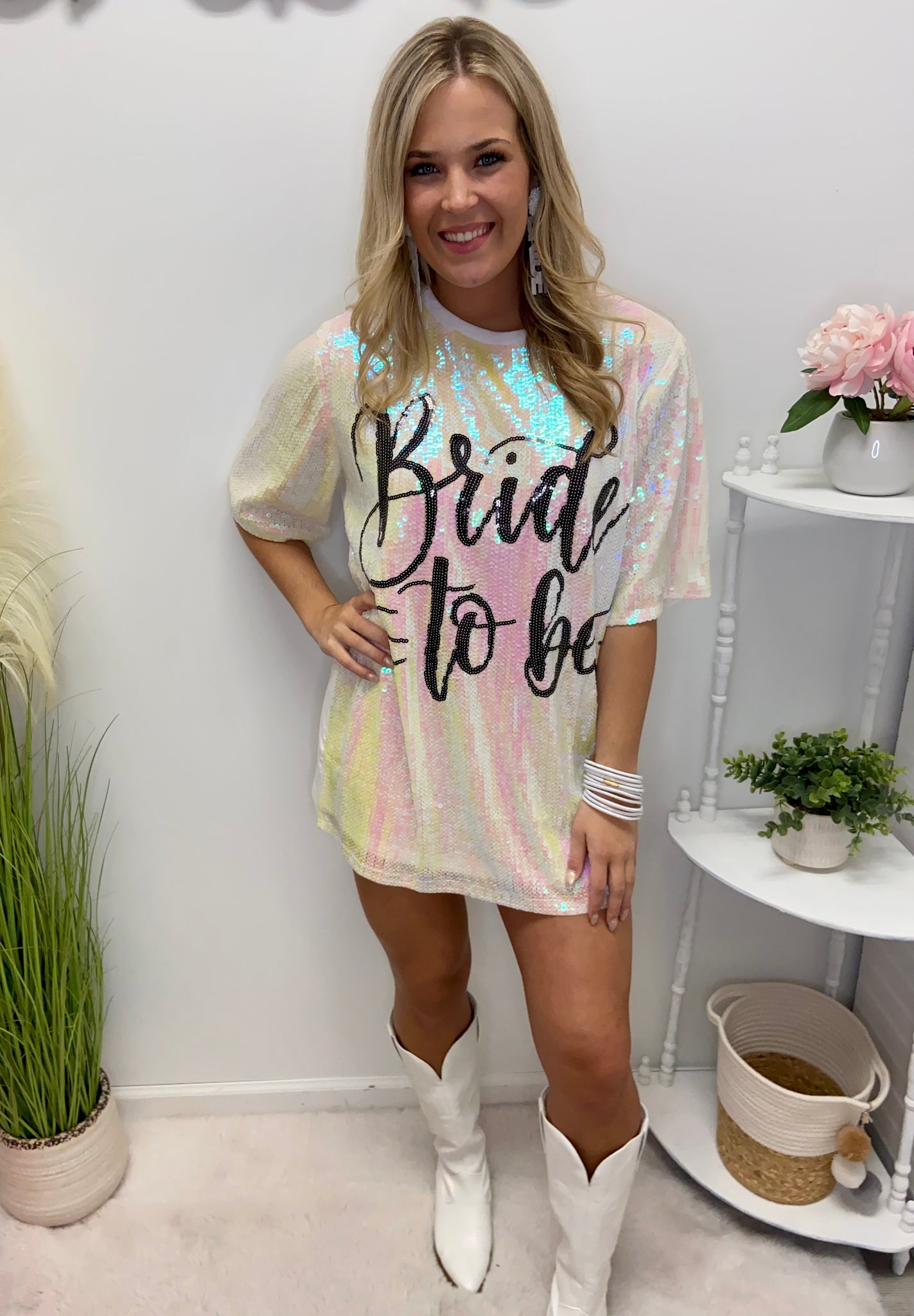 Bride To Be Sequin Dress